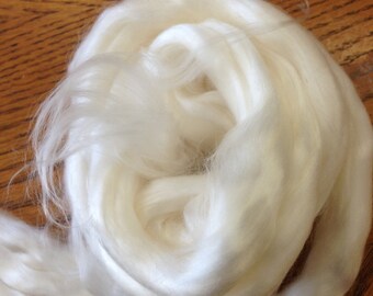White Bamboo Viscose Fiber 4oz Spinning Fiber