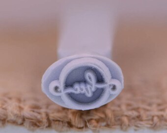 Custom Stamp 8 X 12 mm For PMC, Art Clay, Metal Clays, Polymer Clays.
