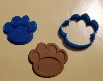 Penn State Pawprint Cookie Cutter with Detail Impression Disc/Fondant/Candy/Soap Cutter