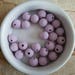 Set of 25 beads 10mm silicone (S17)