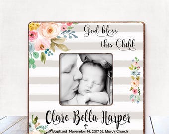 Cadeau fille baptême cadeau fille personnalisé photo cadre baptême cadeau de baptême pour filleule filleule baptême cadeau baptême 36