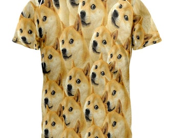 Doge Meme All Over Adult T-Shirt
