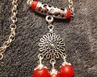 chain with red pendant