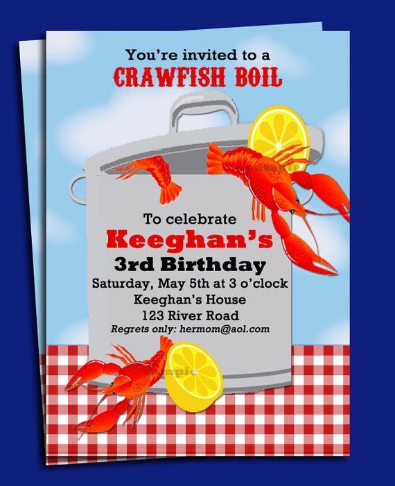 crawfish boil invitation template