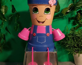 Flower pot people | Etsy