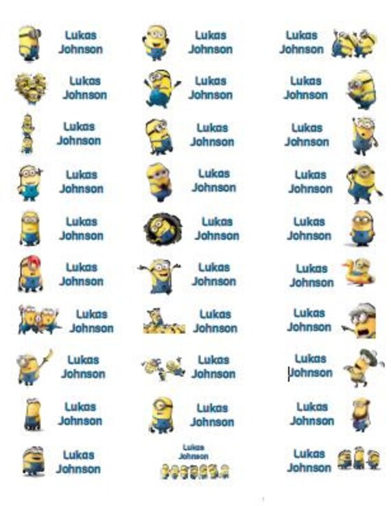 Despicable Me Minions Names List Despicable Me Minions Names List