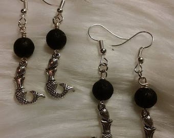 Lava stone Diffuser Earrings