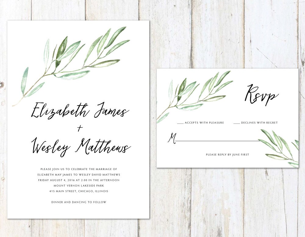 Tuscan Wedding Invitation Rustic Tuscan Wedding Invitation Rustic