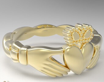 Gold Claddagh Ring