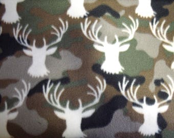 1 Set of Came/Deer Head Print, Seat Covers and Steering Wheel Cover Custom Made.