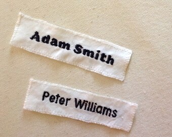 Sew on camp labels