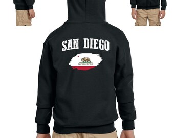 San Diego California Youth Full-Zip Hooded Sweatshirt
