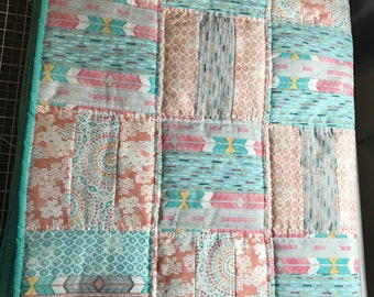 Sparkly jelly roll quilt