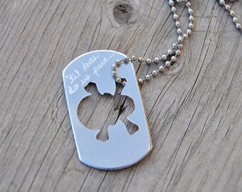 Dog tag boyfriend girlfriend boyfriend gift hand stamped dog tag necklace personalized love gift for boyfriend girlfriend gift skull