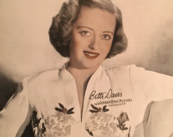 BETTE DAVIS Hand-Signed Autograph Promo with COA