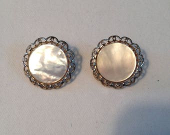 Vintage Mother of Pearl Earrings