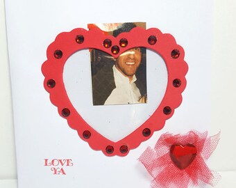 St Valentin card, carte de voeux, hand made card, friendship card, carte d'amitié, greeting card