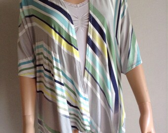 Kimono 38/40/42/44/46/48/50 cotton Jersey printed graphic