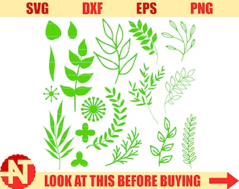 Leaf svg Leaves svg Branches Svg Ornament svg Flourish SVG Wedding svg Flower center svg files for Cricut Silhouette cut files svg dxf lfvs