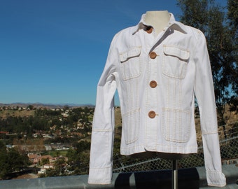 White Cotton Jacket (Vintage / 80s)