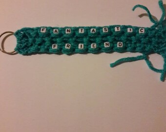 Double lined custom keychains/zipper pulls.