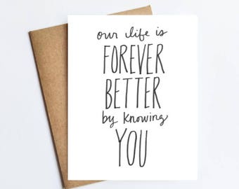 Forever Better - NOTECARD - FREE SHIPPING!