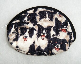 Small Quilted Purse - Border Collies