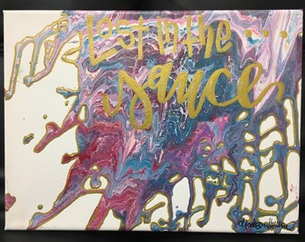 Lost in the Sauce - Funny Abstract Illustrated Quote