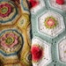Crochet blanket pattern bundle, pair of baby blanket patterns, floral motifs, heirloom crochet patterns