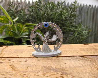 Vintage Spoontiques Fine Pewter Wizard Figurine - Pewter Wizard Statue