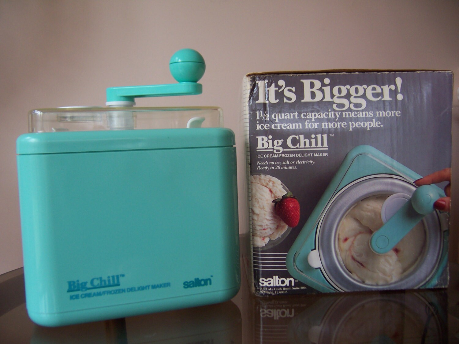 Vintage Salton Big Chill NonElectric 1 1/2 Quart Ice Cream