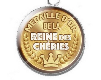 Pendant cabochon resin gold sweetheart... 4