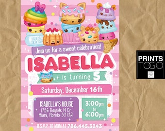 Num Noms Invitation, Num Noms Birthday, Num Noms Party, Num Noms Invite, Num Noms Printables, Num Noms Invite, Num Noms Printables, Num Noms