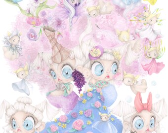 disney fantasia pop surrealism art print