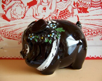 lil brown pig piggy bank
