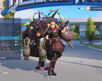 D.Va Black Cat Dress Cosplay -Pre-Order