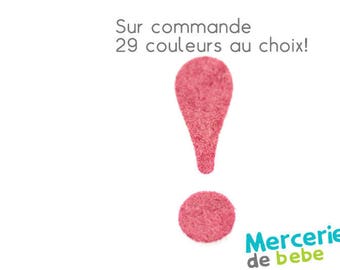 Point excalamation felt - 29 color choices - 3 cm x 1 cm