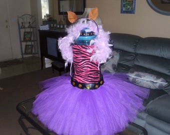 Birthday Monster High Clawdeen Costume Flower Girl Tutu Dress
