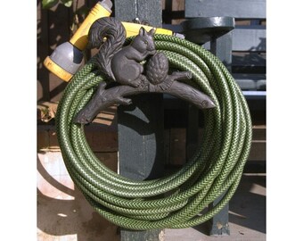 Rustic Squirrel Hose Holder