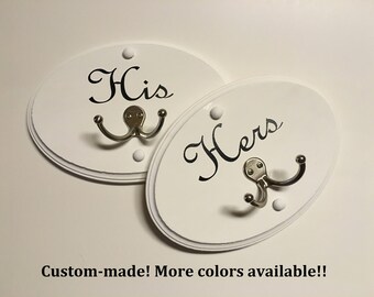 His and Hers Towel or Robe Hooks (Set of 2)