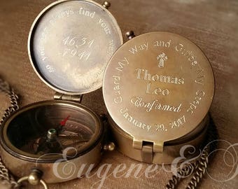 Engraved Compass, High school graduation gift, College graduation gift, Nurse graduation gift, Graduation gift boy, Graduation gift men