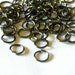50/100/500 Gunmetal Jump Rings 6mm, Open Loop - 10-6OL