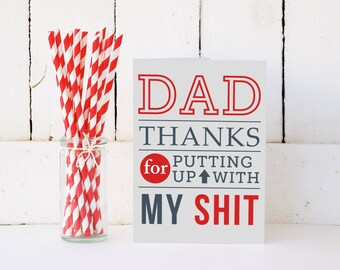 Printable Fathers Day Card - Thank You Dad