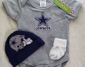 dallas cowboys baby outfit-baby boy cowboys-dallas cowboys newborn-dallas cowboys boy gender reveal-dallas cowboys baby boy shower gift