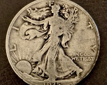 1935 Walking Liberty Silver Half Dollar 90% Silver. #W015