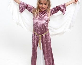Medieval Princess, Medieval Robes, Medieval dress, Velvet Dress, Princess Dress, Renaissance Festival Costumes, Girls Medieval Costume