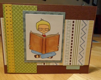 Reading a book