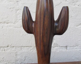 Desert Ironwood Saguaro Cactus Wood Hand Carving