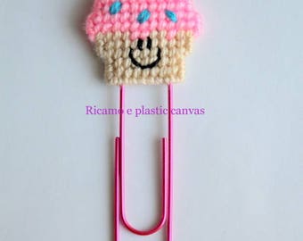 Cupcake Paper Clip, Large Paperclip, Cupcake Bookmark, Planner Clip, Planner Accessories, Giant Paper Clip, Planner Bookmark, Readers Gift