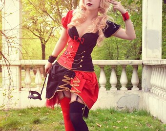 Harley Quinn inspired cosplay - aristocrat version